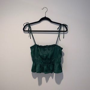 DARK GREEN PRINCESS POLLY TANK TOP